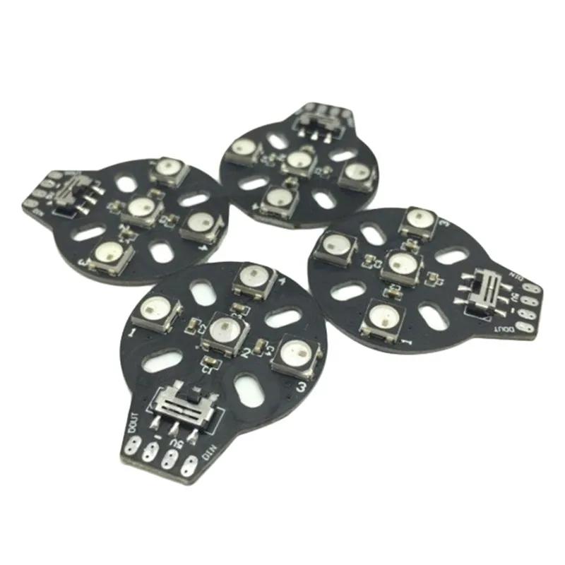 4XWS2812B 5V Motor Base LED Light One PC for Naze32 F3 CC3D Flight Control For RC Camera Drone Accessories | Игрушки и хобби