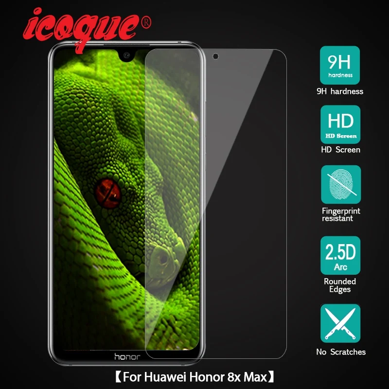 Закаленное стекло 9H 2.5D для Huawei Honor 8X Max Защитное 8xmax Защита экрана стекло|Защитные