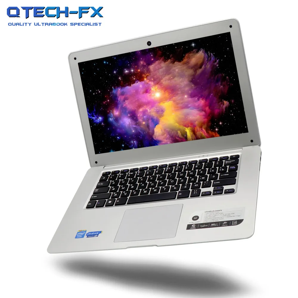 14 &quotТетрадь 8 ГБ Оперативная память SSD 256 128 64 г + 750 HDD Windows 10/7 intel 4 core с быстрым