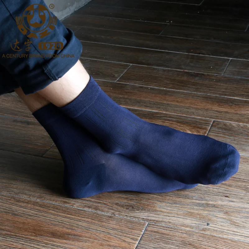 Dazi 2017 Limited Socks Men Contracted And Business Bamboo Fiber Men's Thin 1lot=4pairs Sale Suit for Every Gentleman | Мужская