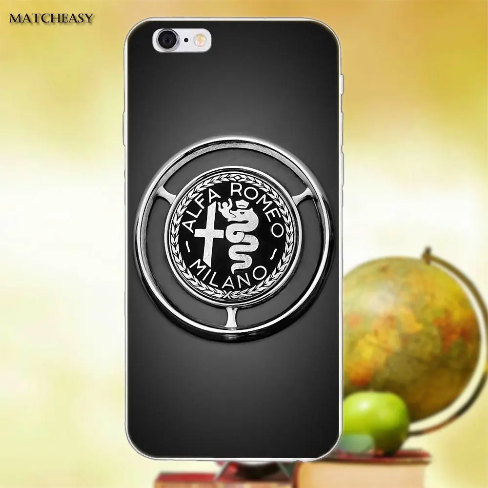 Мягкая Капа чехол Alfa Romeo итальянский для Apple iPhone X XS Max XR 4 4S 5 5C SE 6 6S 7 8 Plus | Мобильные