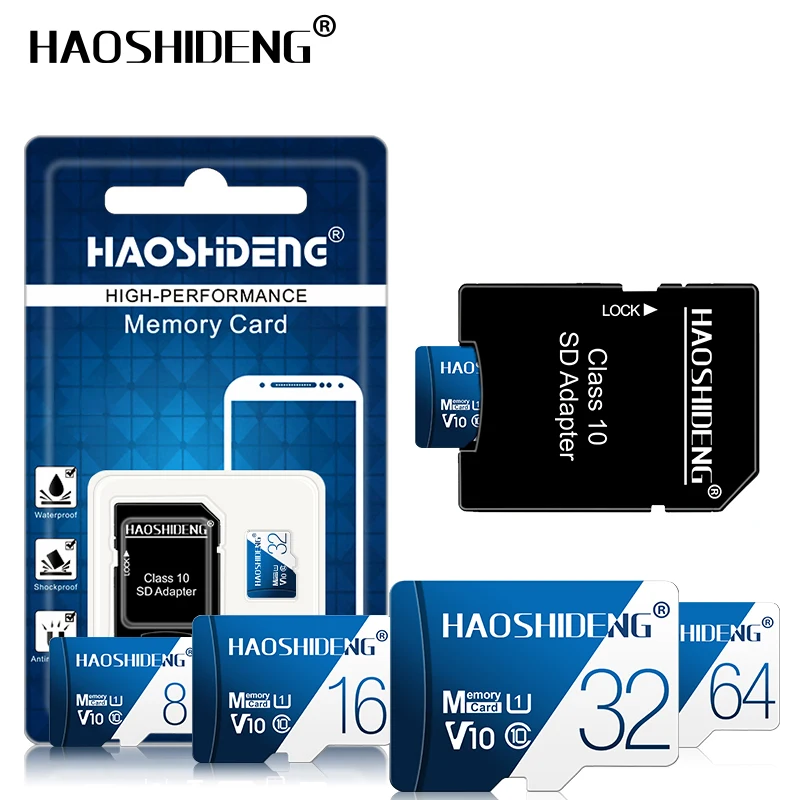 Карта Micro SD слот для карт памяти: 8 ГБ/16 ГБ/32 ГБ/64 Гб/128 ГБ, класс скорости 10 мемори микро SD карты для samsung смартфон microsd флэш-карта pendrive