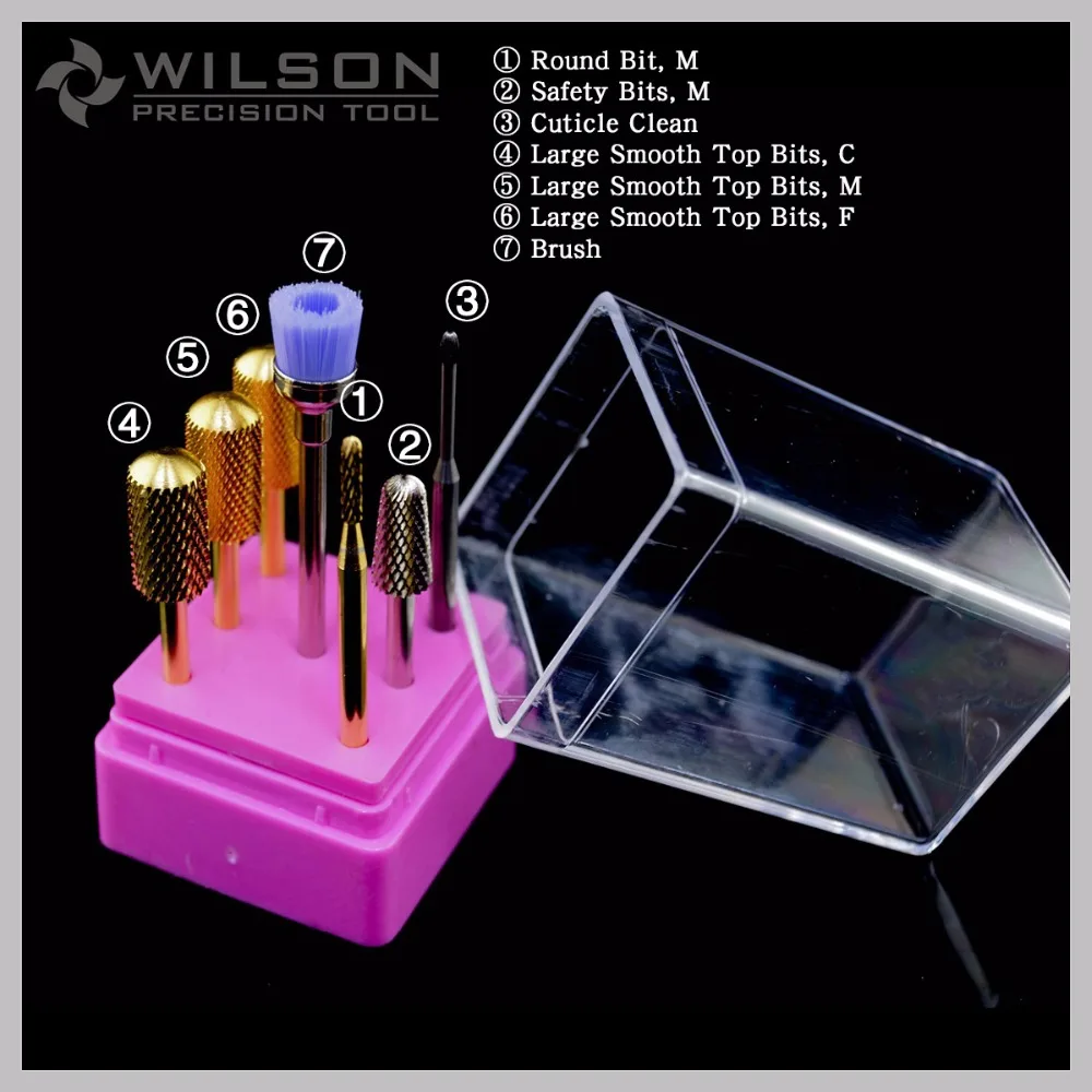 

Carbide Nail Drill Bits Kit (7PCS)