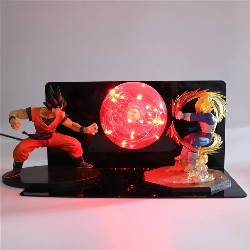 Dragon Ball Saiyan Goku фигурка для детей DIY аниме модель светодиодный ночник фигурки