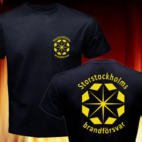 Швеция Storstockholms Brandforsvar Стокгольмская пожарная бригада 2019 Мужская мода мультяшный