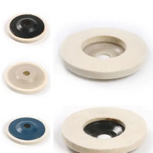 

5pcs 100mm Round Polishing Wheel Wool Buffing Polishers Pad Buffer Rotary Disc