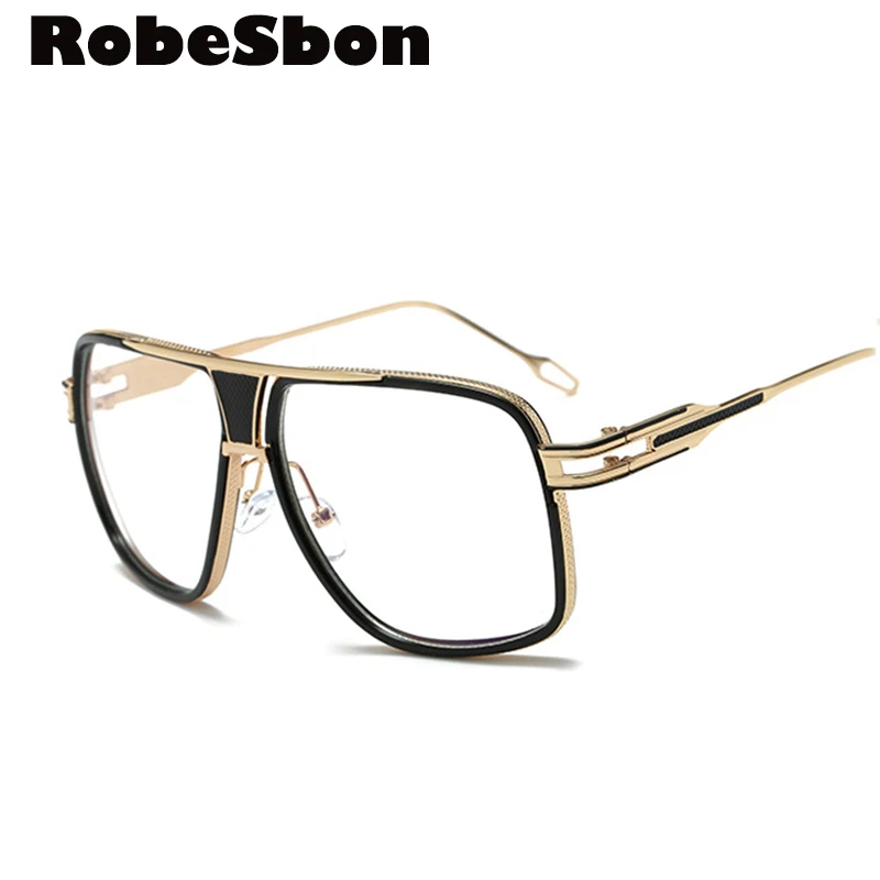 Мужские солнцезащитные очки в квадратной золотистой оправе мужские для вождения