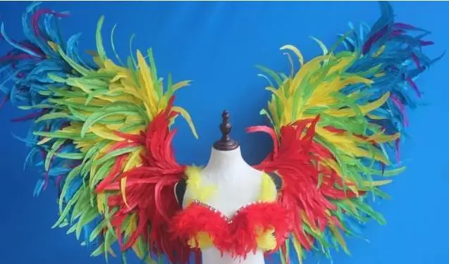 Пользовательские Крылья ангела перо для модельного представления реквизит