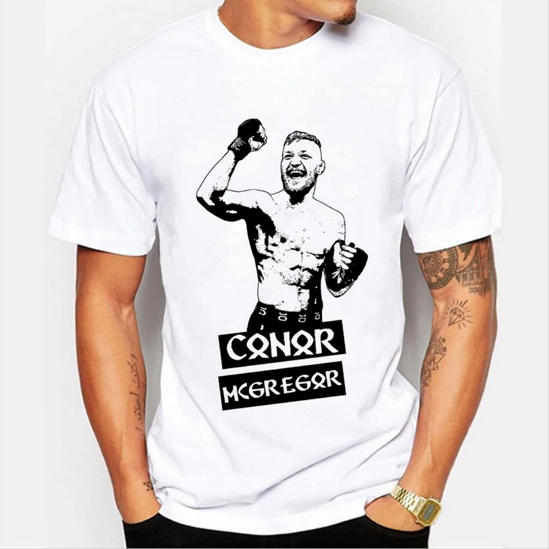 Новое поступление повседневные футболки для ММА футболка Conor Mcgregor мужские топы с