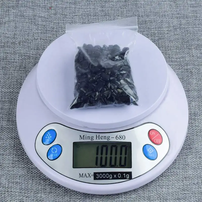 100g 100 г натуральный черный обсидиан измельченные камни минеральные бусина-Осколок галтованный камень исцеляющий рейки кварцевый кристалл украшение дома фонтан - Цвет: 100g