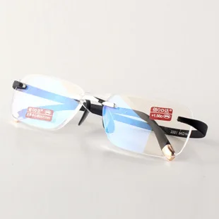 Очки для чтения Chashma TR 90 с гибкими дужками брендовые без оправы мужчин и