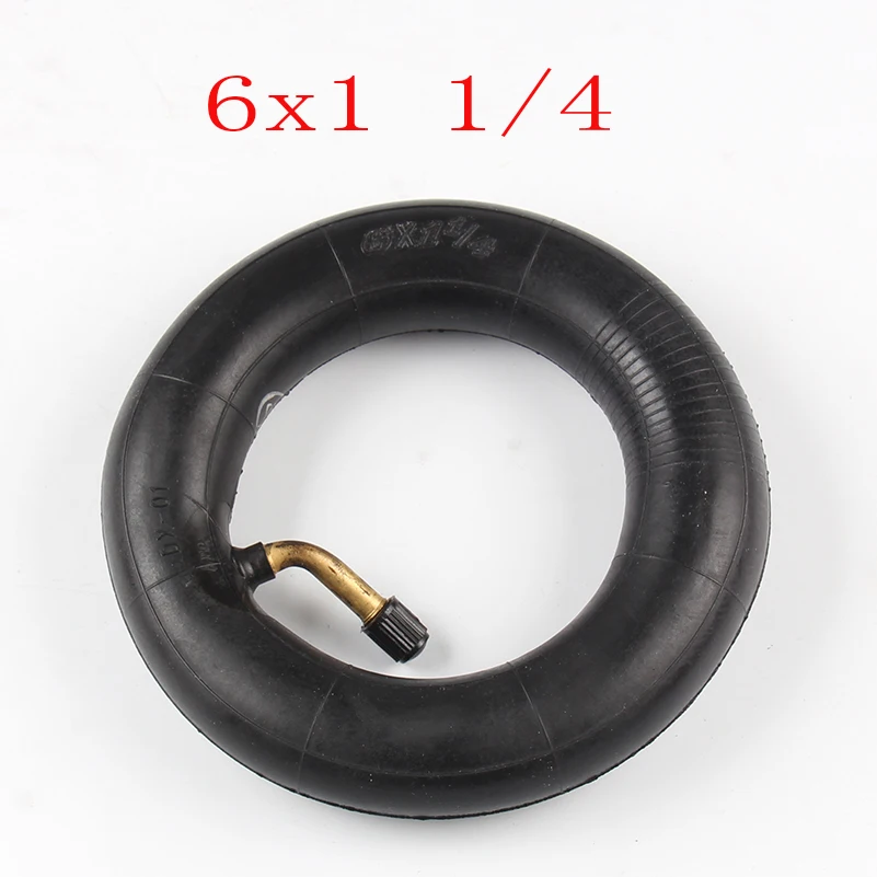 

Lnner Tube 6X1 1/4 with a Bent Angle Valve Stem fits many gas electric scooters Motorcycle parts Free shipping
