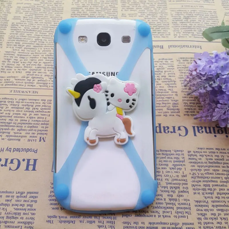 Универсальный 3D мультфильм стежка Минни силиконовый чехол бампер рамки для iphone 5s