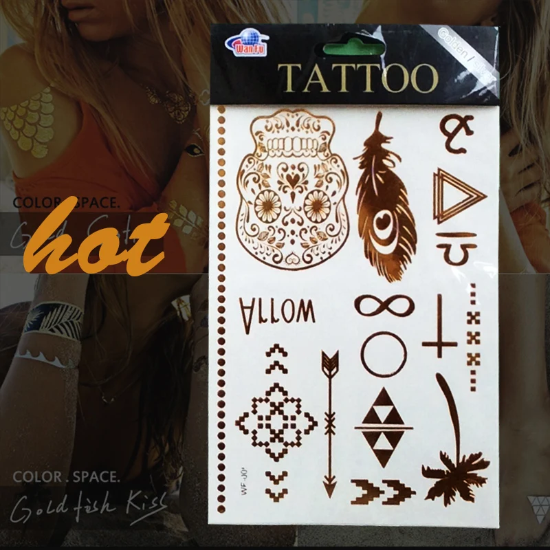 new body art women temporary tattoo sex product tatto skull choker  