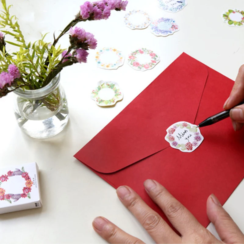 45pcs DIY Scrapbooking Stationery Christmas Gift Packing Sticker Post It Memo Labels Kitchen Party Sweets Seal Stickers Deco | Канцтовары