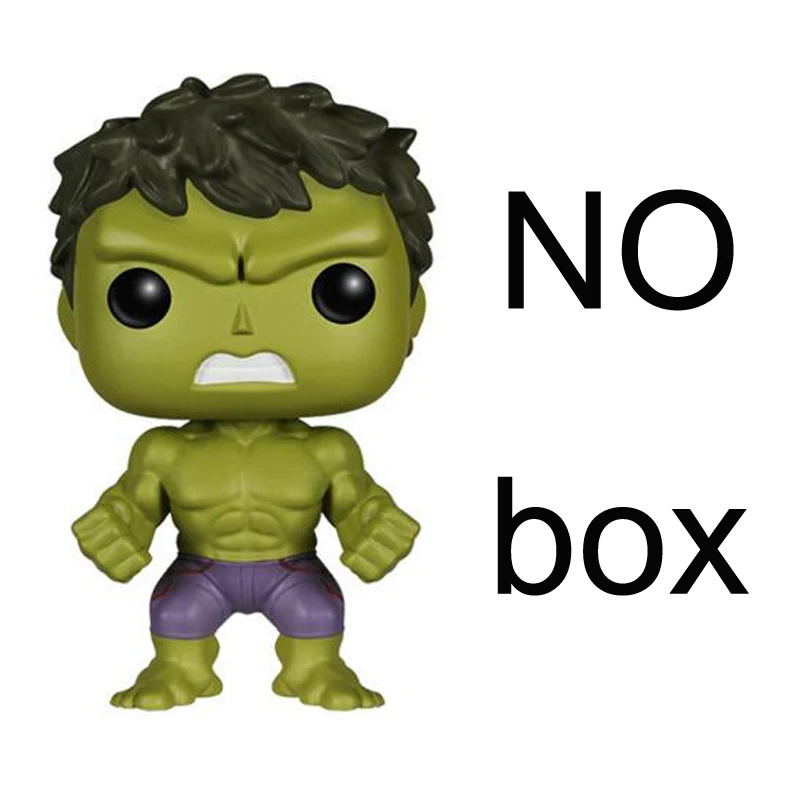no retail box Мстители Marvel: Бесконечная война танос Железный человек Человек-паук Тор Капитан Американский Веном Халк Черная пантера фигурка виниловая модель игрушки - Цвет: no retail box