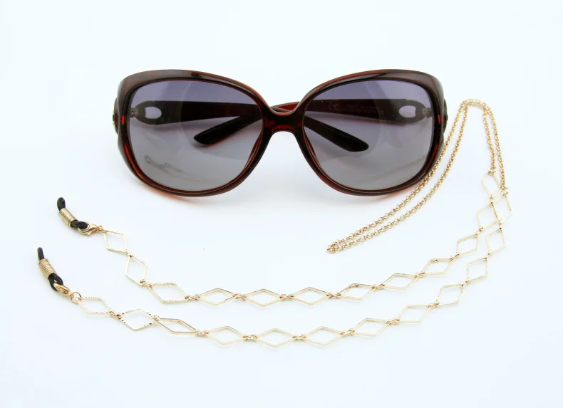 Модные женские очки с золотыми бриллиантами и шнуром на шее ремешок для очков