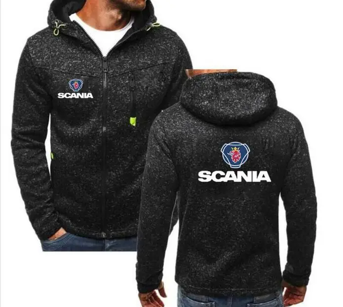 Для мужчин для SCANIA Толстовка в стиле хип хоп толстовка на молнии с капюшоном