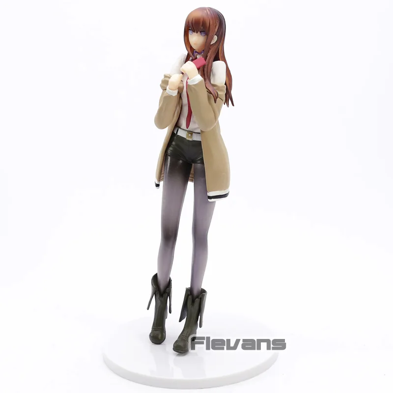 Аниме Steins Gate Makise Kurisu 1/7 Масштаб ПВХ фигурка Коллекционная модель игрушки
