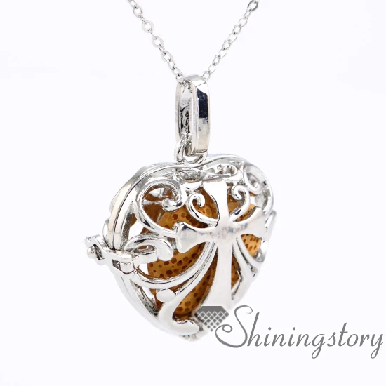 Женское Ожерелье диффузор с сердцем оптовая продажа ожерелье украшения для