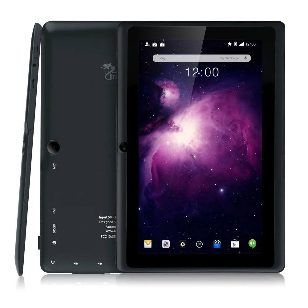 Детский планшет DragonTouch Y88X Plus 7 дюймов четырехъядерный Android 5 1 ГБ/8 ГБ Kidoz