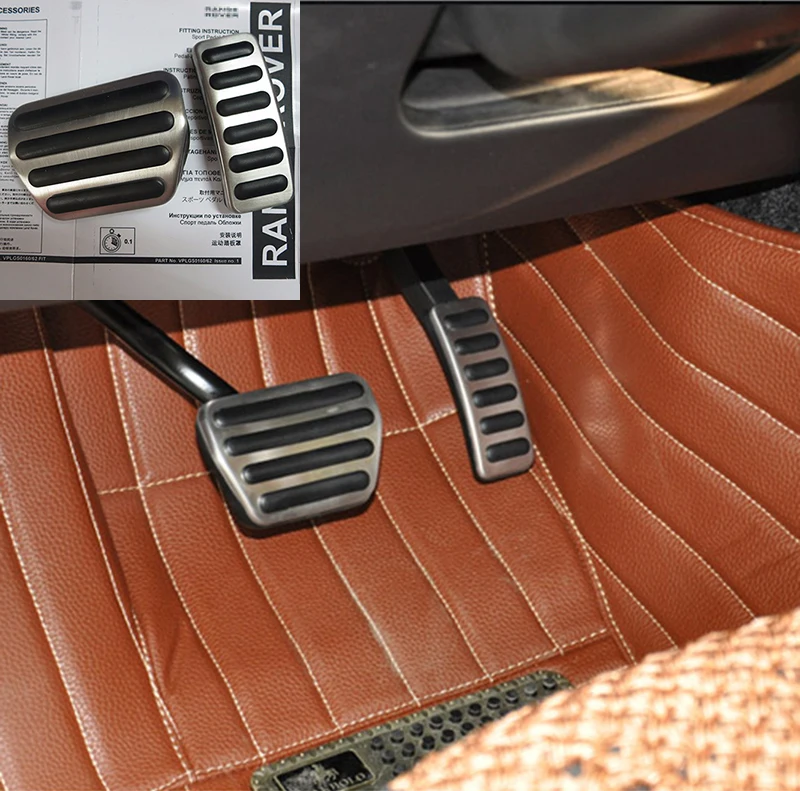 Ди высокое качество акселератора тормоза ног Отдых Педали колодки для Range Rover