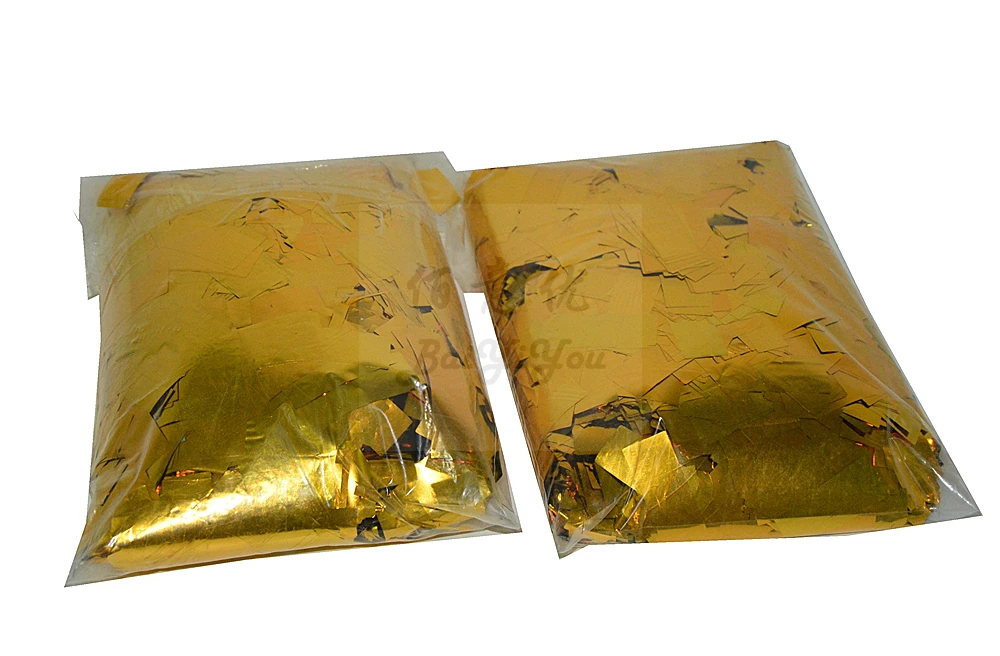 2 кг/лот прямоугольник Форма цвета: золотистый серебристый цветные конфетти