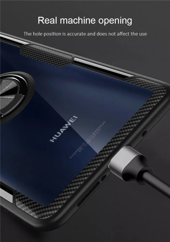 Для мобильного телефона huawei чехол прозрачное кольцо Пряжка держатель для huawei mate20 mate20pro mate20X чехол задняя крышка чехол