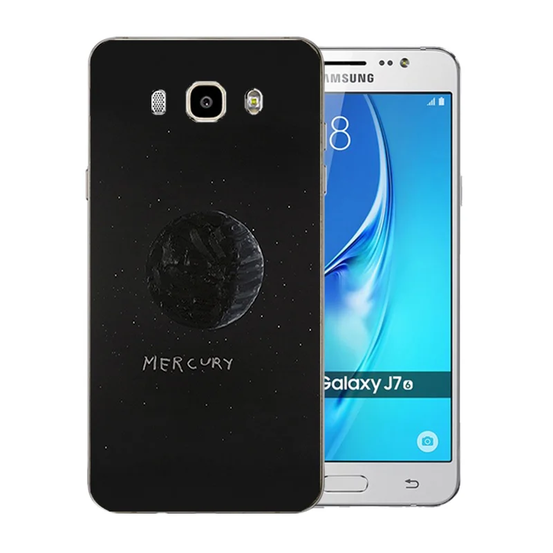 5 дюймов для Samsung Galaxy J7 2016 чехол телефона силиконовый узор космическая Луна J710F J710H