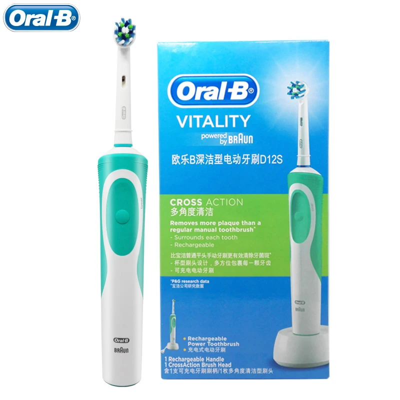 Oral B перезаряжаемая зубная щетка Vitality гигиена полости рта перекрестное действие