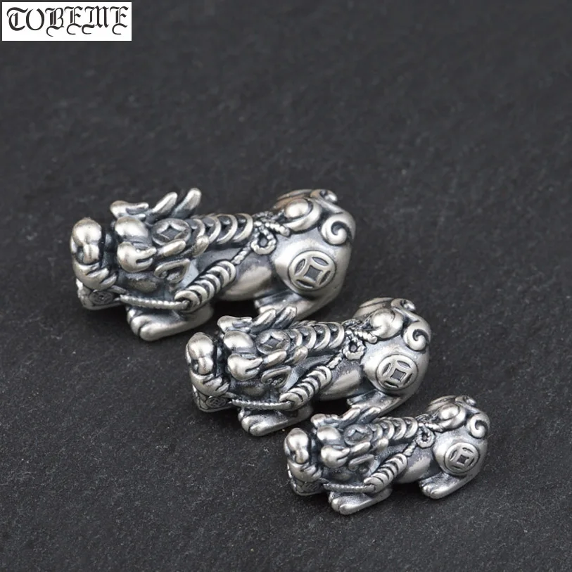 

3D 100% 999 Silver Pixiu Beads Real Pure Silver Lucky Fengshui Pixiu Beads Wealth Pixiu Piyao Beads Good Luck for Wealth