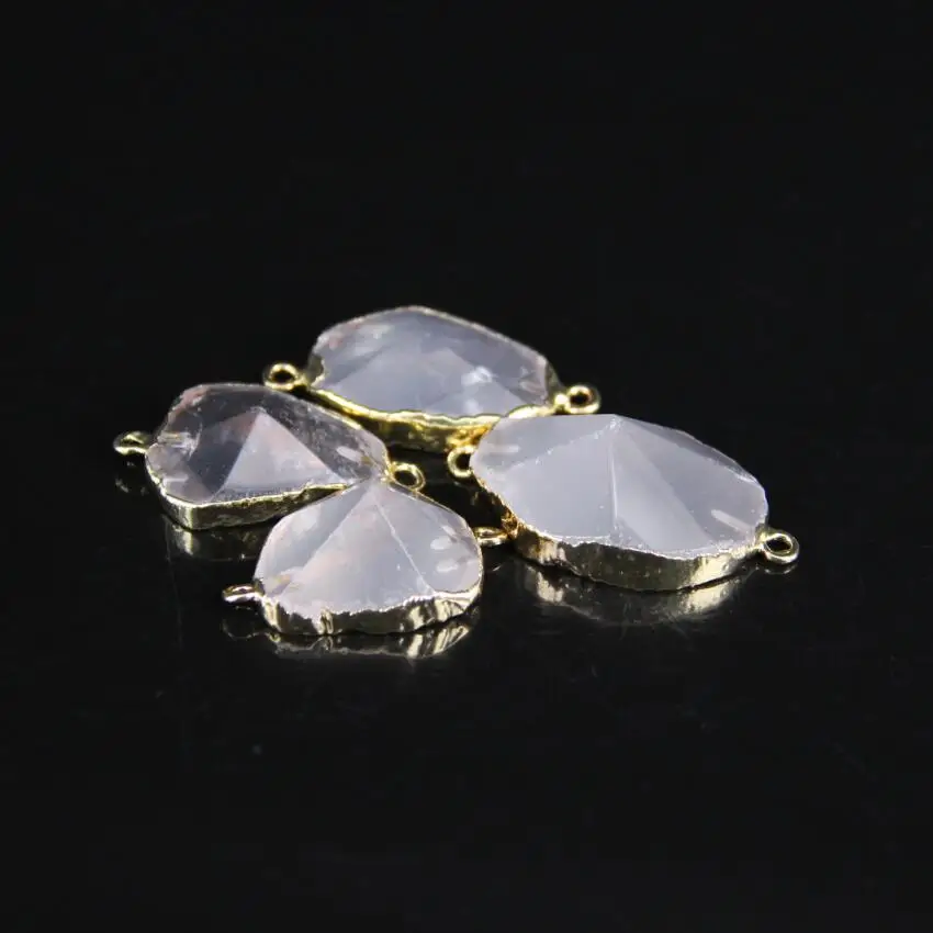 5 шт./лот натуральный прозрачный кварцевый кристалл граненая плита Nugget