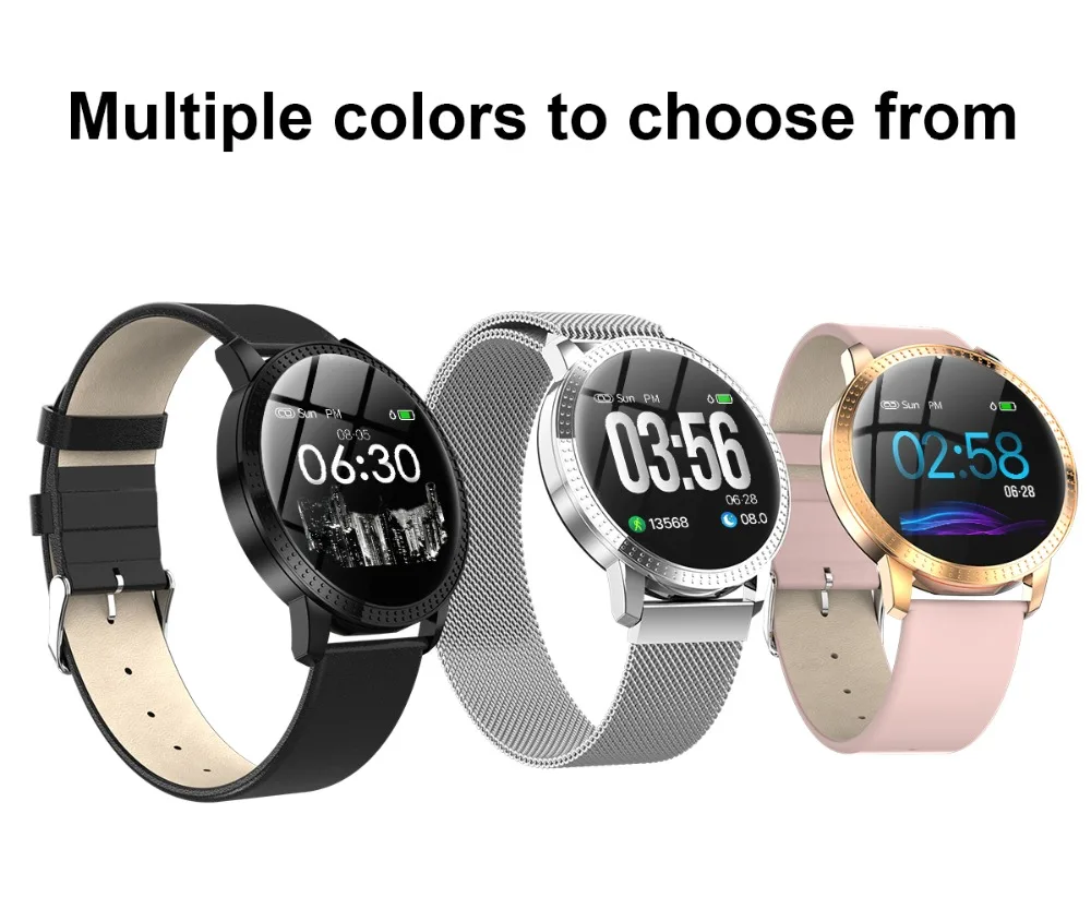 Smart Watch CF18 Waterproof IP67 Blood Pressure Monitoring Starp Multi Sport Modes SmartWatch Women Band Fitness Bracelet | Электроника