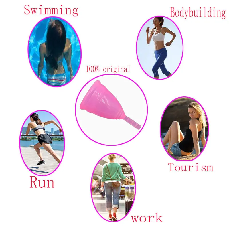 

100pcs Send out DHL coppette mestruali menstural cup higiene femenina copa menstrual aneercare menstruation cup menstruelle