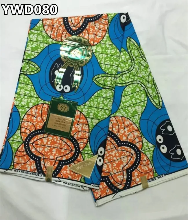 Hot sales African woodin wax 6yards High Quality veritable real fabric YWD081 | Дом и сад