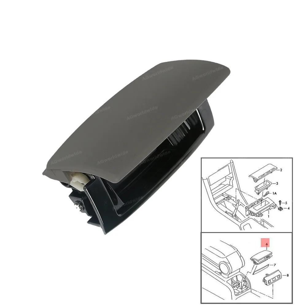 8E0857961M 6PS для Audi A4 B6 B7 2001 2004 2005 2007 2008 Seat Exeo черный/бежевый/серый задний пепельница