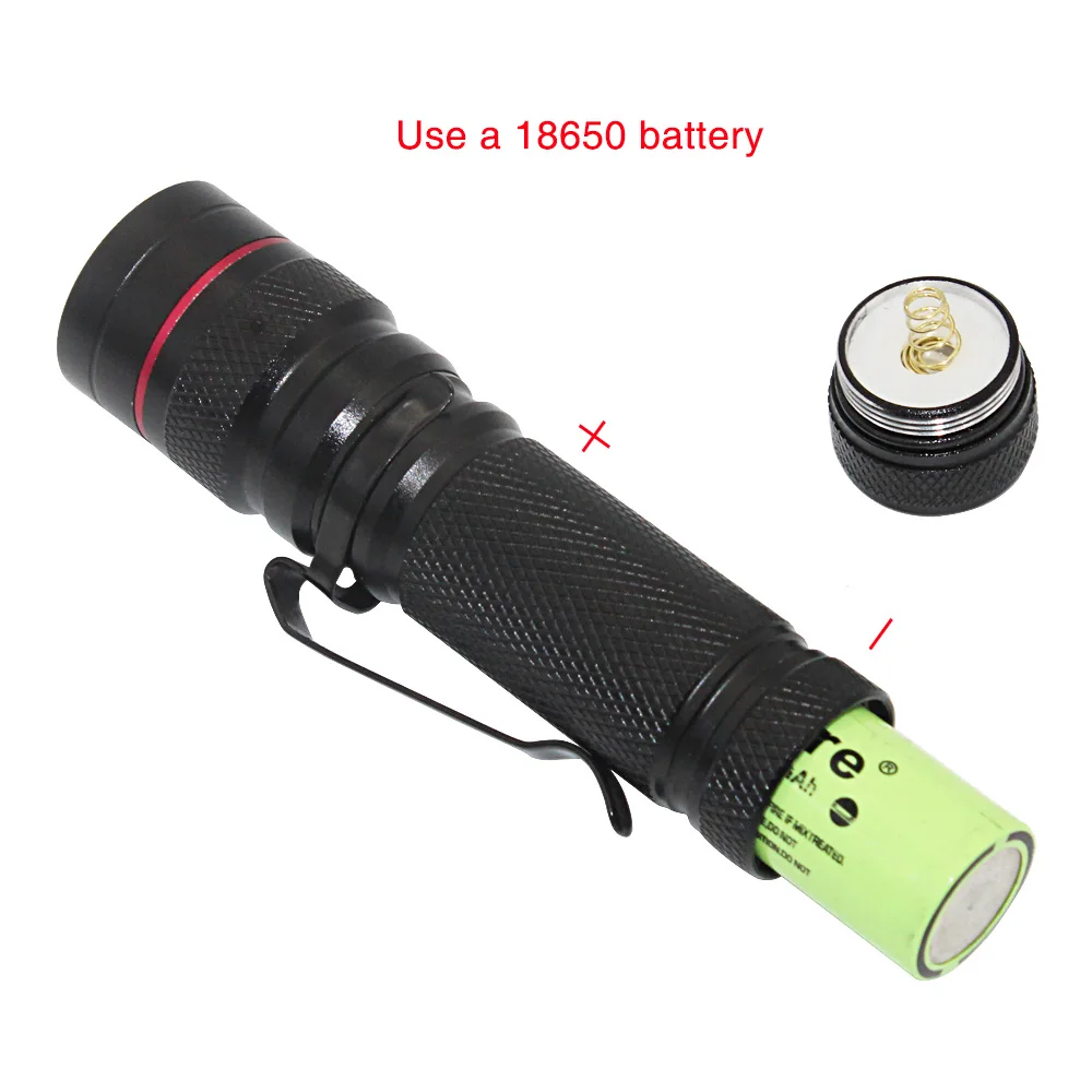 

Uranusfire Mini Zoomable Penlight Torch Waterproof Pocket LED Flashlight Lamp 5 Lighting Modes Portable Handy Clip Mini Torch