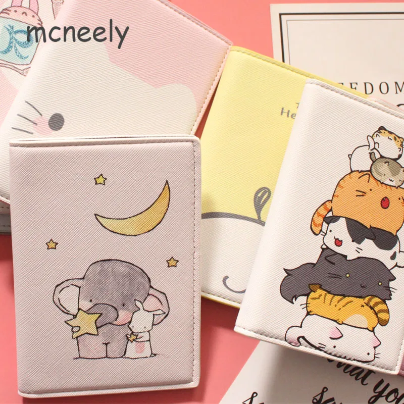Кошка имитирует шапку! С рисунком из мультфильма с отделением для паспорта ID