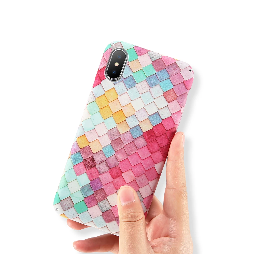 KISSCASE милый светящийся матовый чехол для телефона iPhone 7 8 6 6s Plus Русалочка 3D X XS Max XR |