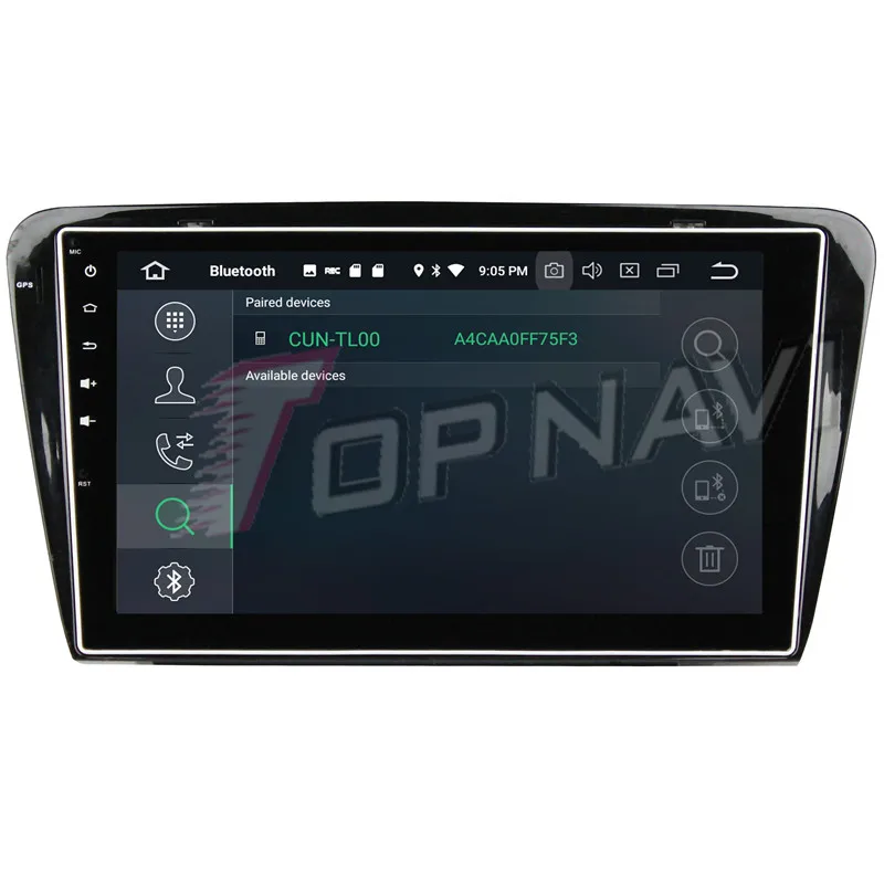 Topnavi прибытие Восьмиядерный Android 9 0 автомобильный мультимедийный плеер для Skoda