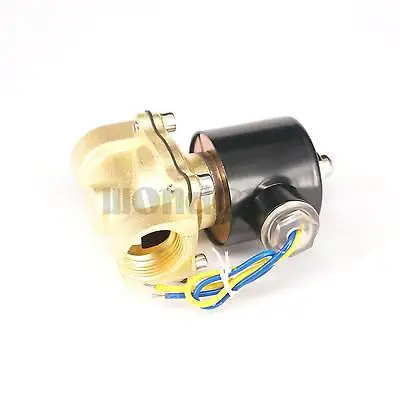 DC 12 В 2 порта 2W-200-20 3/4 &quotBSP латунный Электрический электромагнитный клапан воды