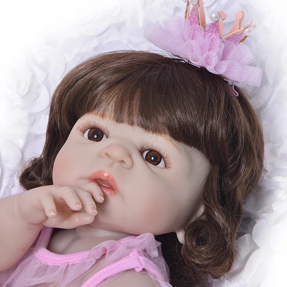 Реалистичные полностью силиконовые Reborn Baby Menina Alive 23 &quotНоворожденный ребенок