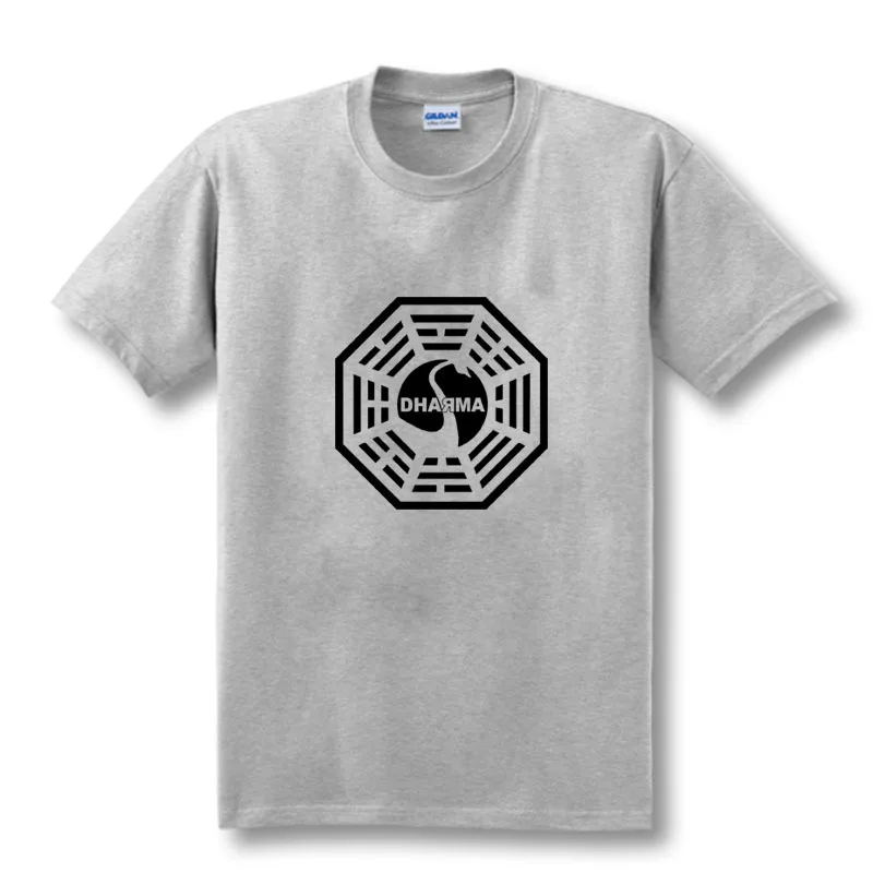Футболка с изображением американской ТВ сериала потерянной Дхармы Мужская