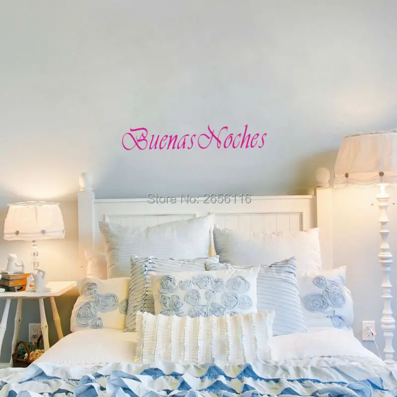 Испанские настенные наклейки с цитатами хорошей ночи виниловые надписью Good night и