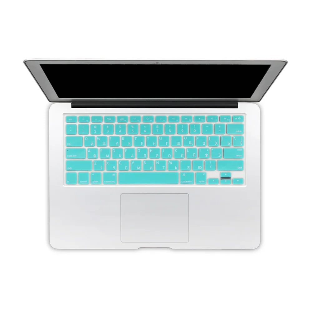 

US Version Russian Language Alphabet Letter Silicone Keyboard Protective Film Cover Skin for MacBook Air 13 Pro 13" 15" 17''