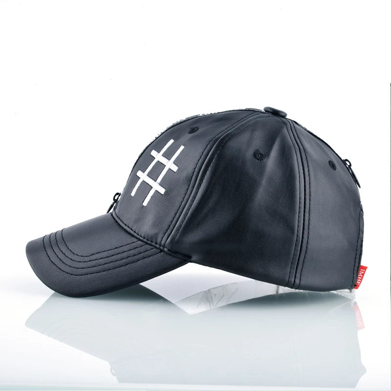 2017 шляпа летняя кожа бейсболка мужская кепка с прямым козырьком шляпы для