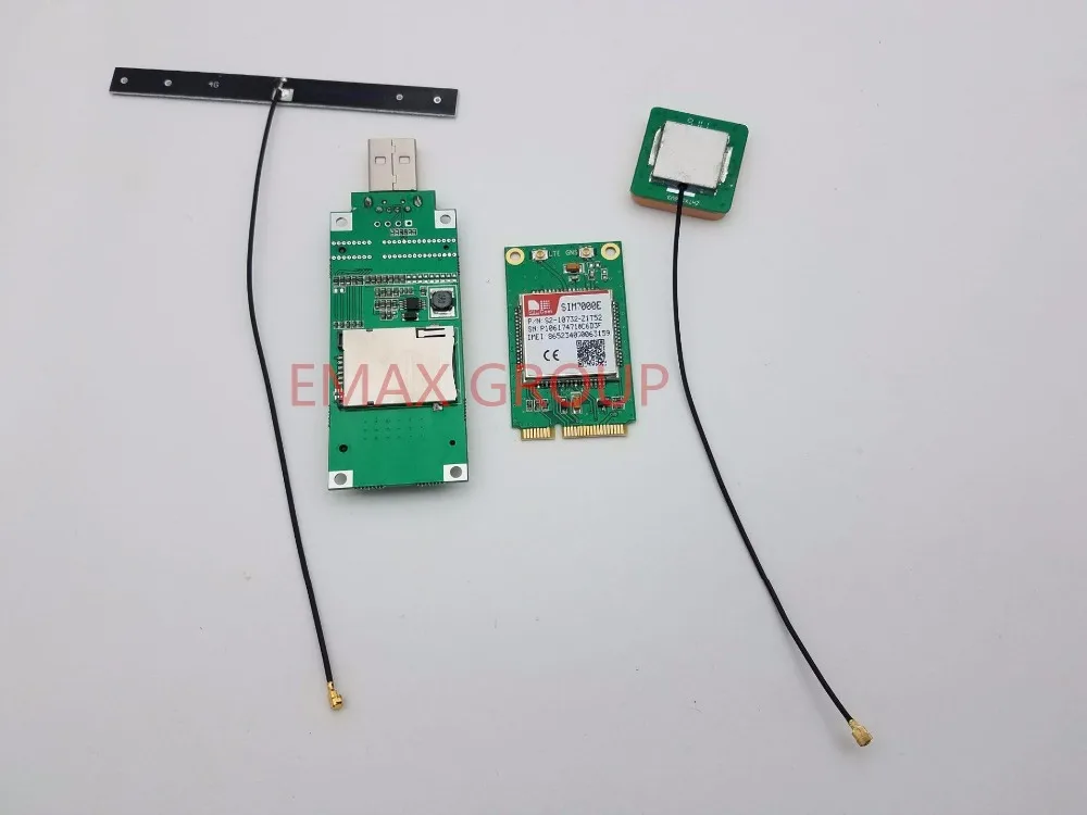 SIMCOM SIM7000E мини PCIE + USB адаптер с SIM разъем карты IPEX 4G антенна GPS NBIoT & LTE CAT M1(eMTC)|adapter with