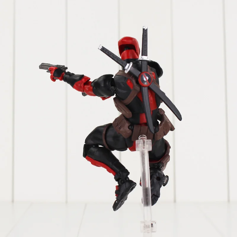 16 см Дэдпул Revoltech X-Men экшн-фигурка Уэйд Уинстон кукла Вильсон с меч-Ружье Оружие