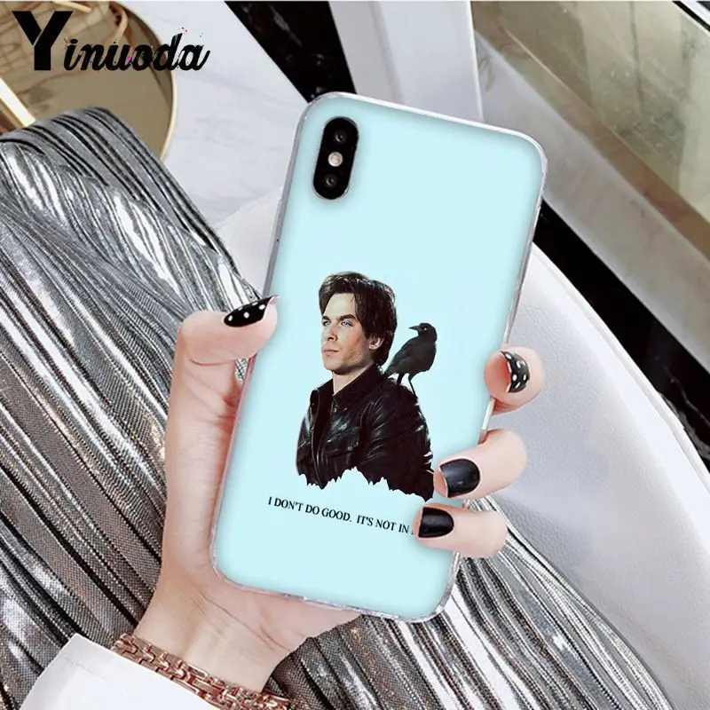 Yinuoda Дневники вампира Стефан Деймон Сальваторе чехол для телефона для Apple iPhone 8 7 6 6S Plus X XS MAX 5 5S SE XR мобильные телефоны