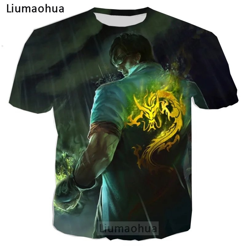 Liumaohua League of Legends футболка с 3D-принтом Легенда дракона слепой монах Ли Син свитер